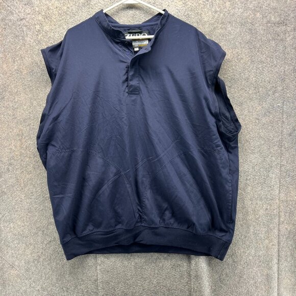 Zero Restriction Golf Vest Men XXL Navy Blue Windbreaker Pullover USA Waterproof - Picture 1 of 10
